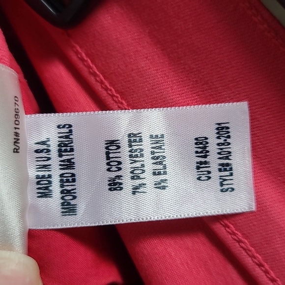 AGOLDE Wax Coated Leatherette Red Sophie High Rise Skinny Jeans Size 28 - Picture 4 of 15